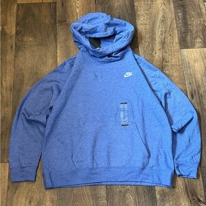 Nike Men's Hoodie in Blue with Logo